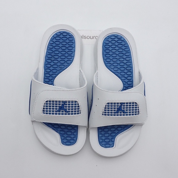 NEW Jordan Hydro 4 Retro Slide Sandals 532226-141 White - Picture 5 of 8